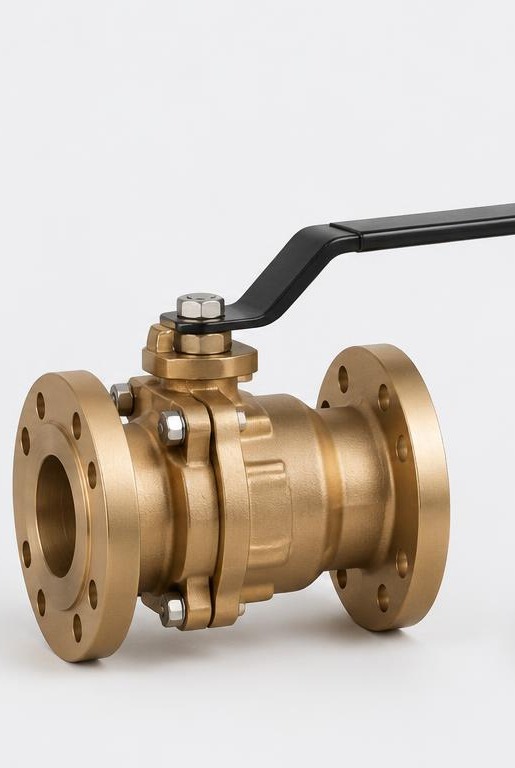 Ball valve — aluminum bronze, illustrative image