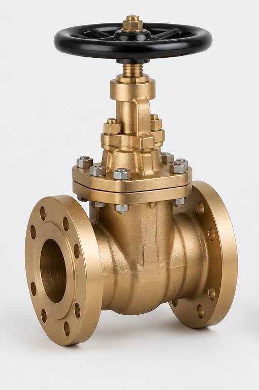 Gate valve — aluminum bronze, illustrative image